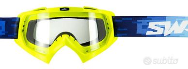 MASCHERA MOTO CROSS ENDURO FUORSTRADA SWAPS GIALLO