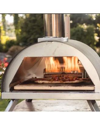 Forno per Pizza Bi-Fuel Gas Legna Pellet