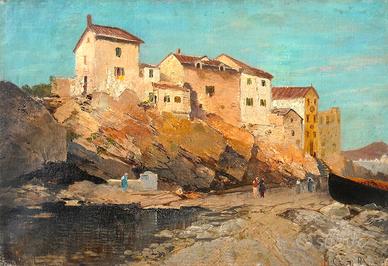 Hermann Corrodi – veduta del litorale campano