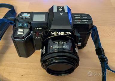 Reflex Minolta 7000 AF 50 e custodia