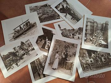10 stampe fotografiche di Napoli nell'800