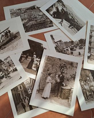 10 stampe fotografiche di Napoli nell'800