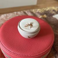 Anello Dodo stelline oro rosa e diamante