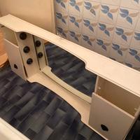 Mobile bagno, specchiera vintage anni 80