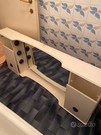 Mobile bagno, specchiera vintage anni 80