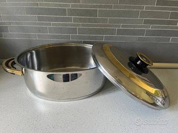 Casseruola vintage Metal C-C inox 18/10 Serie Oro
