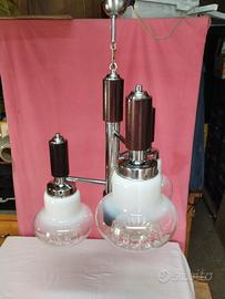 Lampadario a sospensione anni 70 Murano design 