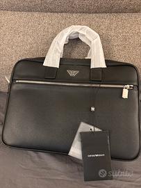 Borsa pc ARMANI in pelle Nuova