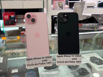 Apple iPhone 15 128GB - STATO BATTERIA 100%