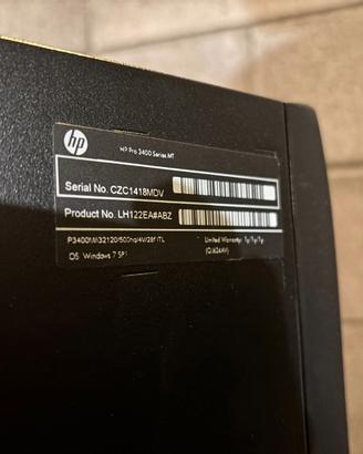 PC Desktop HP Pro 3400 Series MT (LH122EA)