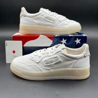 Autry Sneakers Medalist low tela bianca, panna 37