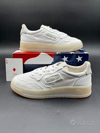 Autry Sneakers Medalist low tela bianca, panna 37
