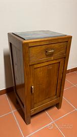 Comodino restaurato metà ‘900 con marmo