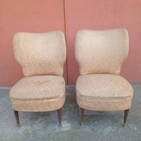 vintage coppia poltroncine anni '50