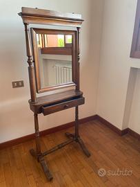 Toilette psiche mobile con specchio da terra