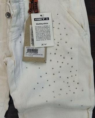 MET  Pant. Donna BIANCO Super Stock Lot.1015