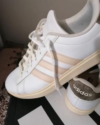 Adidas grand court bianco/beige taglia 43 e 1/3