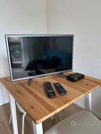 TV led 24" Teklio + Decoder Humax