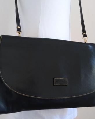 Borsa a tracolla Boldrini Selleria in pelle nera