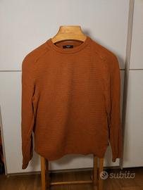 Maglione tramato arancione