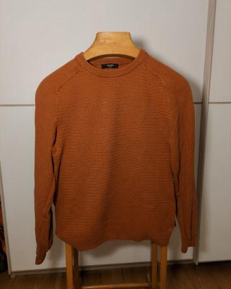 Maglione tramato arancione