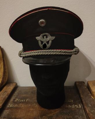Schirmutze  Feuerschutzpolizei tedesco ww2 