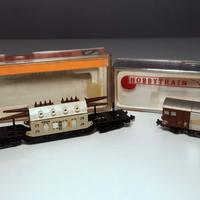 Scala N 1:160 - Coppia di vagoni merce SBB e DB