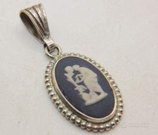 Wedgwood ciondolo argento neoclassico diaspro