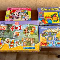 Lotto 4 giochi educativi bimbi 3-6 anni