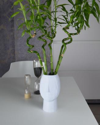 Vaso Moderno Faccia Minimalista - Effetto marmo