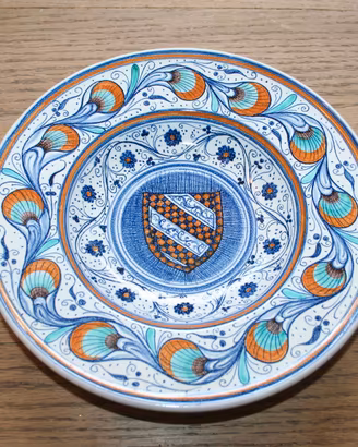 Piatto Ceramica Faentina Istituto d'arte Tesi