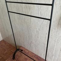 PORTA SALVIETTE in Ferro Battuto (Nero/Antracite)