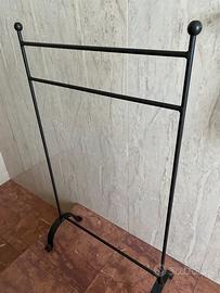 PORTA SALVIETTE in Ferro Battuto (Nero/Antracite)