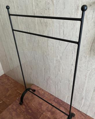 PORTA SALVIETTE in Ferro Battuto (Nero/Antracite)