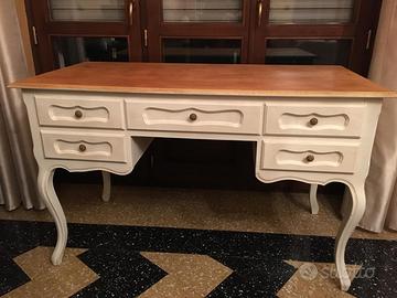 Scrivania Scrittoio Shabby Chic in Legno