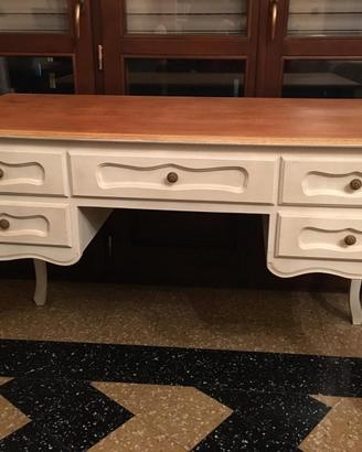 Scrivania Scrittoio Shabby Chic in Legno