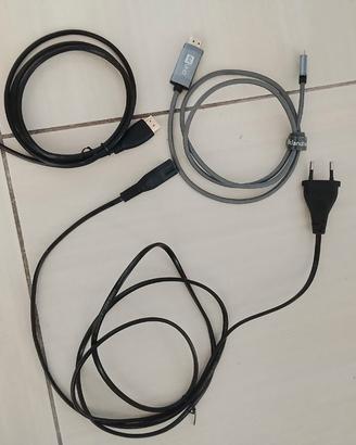 Lotto Cavi Video e Alimentazione: 2x Cavi USB-C a 