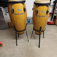 coppia di concas con piedistalli