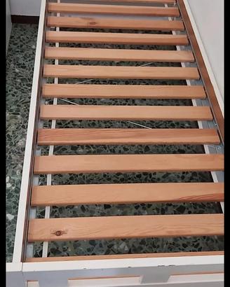 Lettino Ikea  KRITTER 160 cm - Bianco COMPLETO