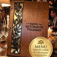 Porta Menu A4 in Legno con Clip Rapida - Personali