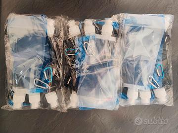 Kit borracce pvc pieghevoli per escursioni