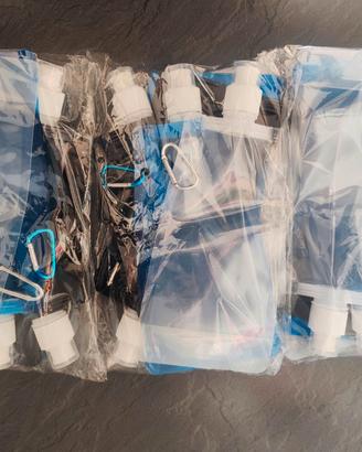 Kit borracce pvc pieghevoli per escursioni