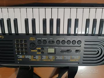 pianola Casio SA-51 con custodia tessuto