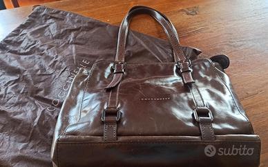 Borsa Coccinelle in pelle marrone scuro