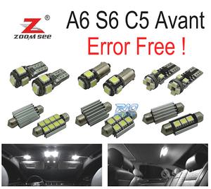 KIT 26 LAMPADE LED INTERNE PER AUDI A6 S6 C5 AVANT