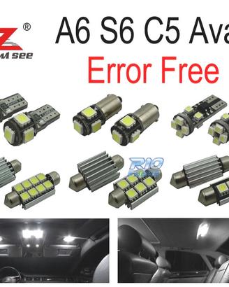 KIT 26 LAMPADE LED INTERNE PER AUDI A6 S6 C5 AVANT