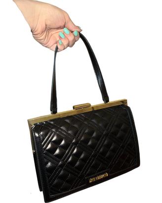 Love Moschino borsetta nera  con manico e tracolla