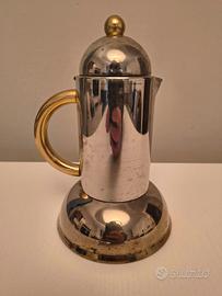Caffettiera Vintage Inoxpran "Orchidea" Linea Oro 