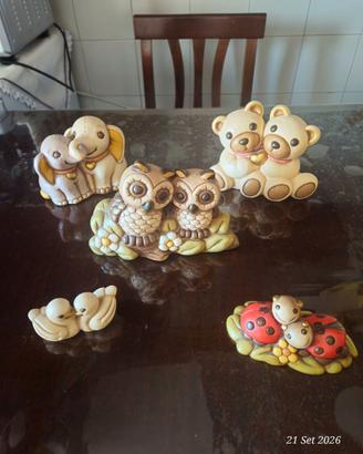 Coppie animali Thun Gufi Orsetti Elefanti