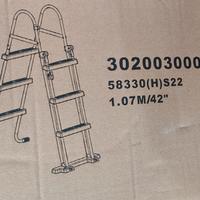 scaletta piscina 107cm pompa piscina 2000 litri